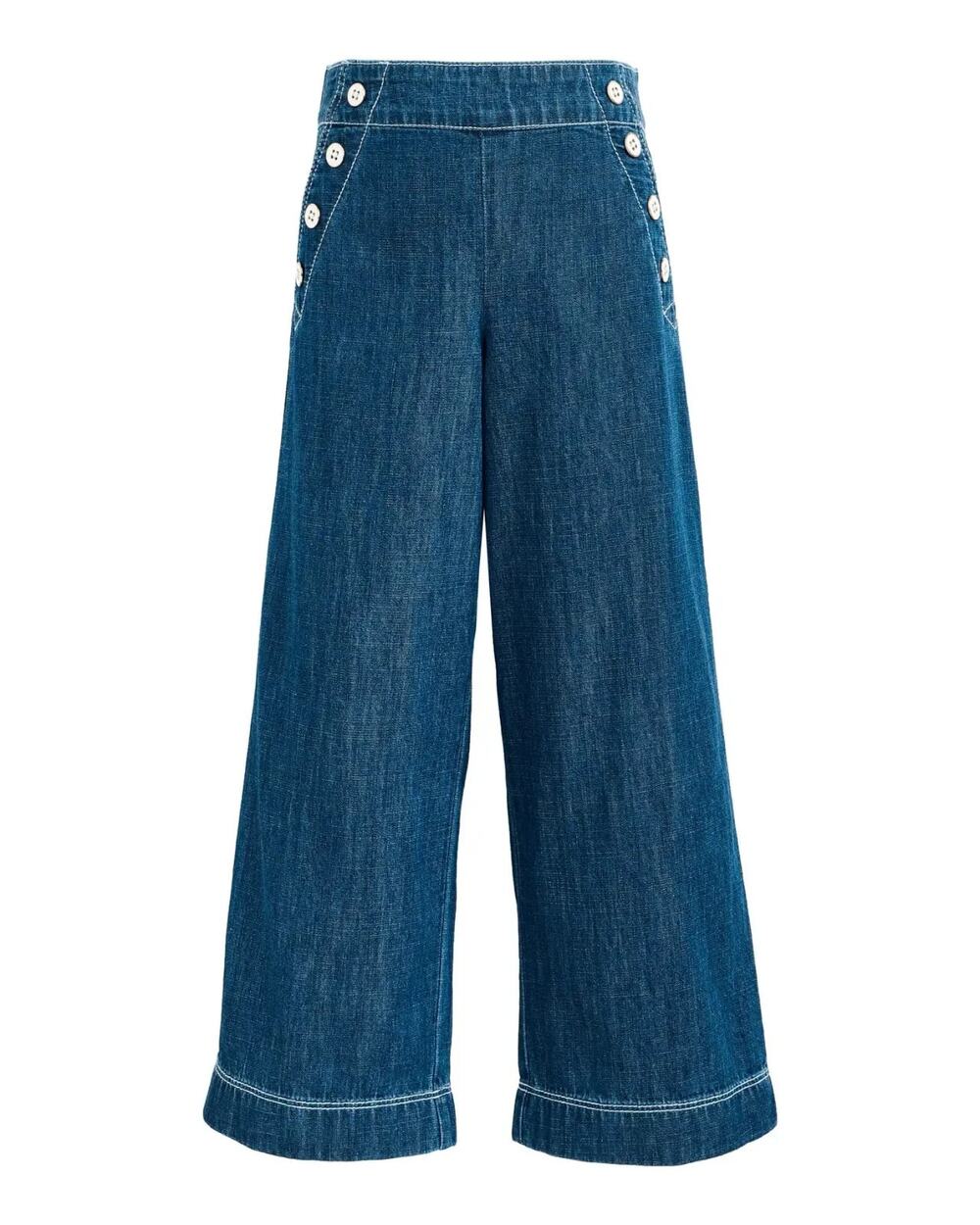 Janie and Jack Denim Sailor Pants Size 12
